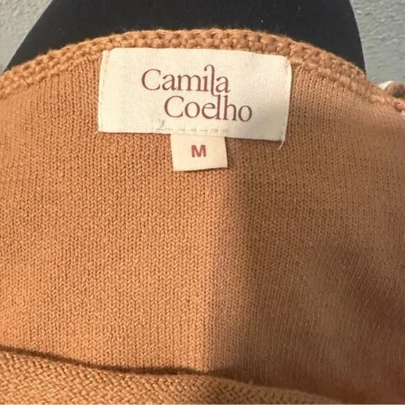 Revolve Crochet Crop Top | Yellow | Medium | Camila Coelho - Picture 3 of 4